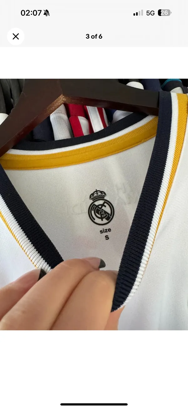 Real Madrid Jersey Shirt White - Image 3