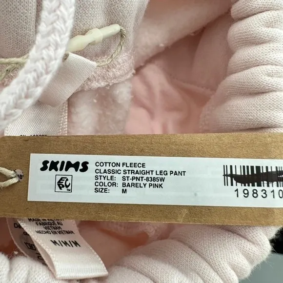 SKIMS Classic Jogger Cherry Blossom Pink Lounge Pant 2X Plus Size Sweatpants NWT - Image 10