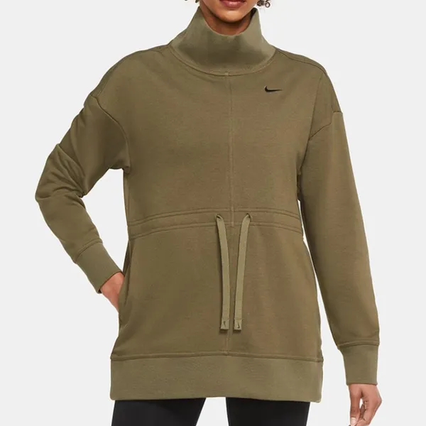 Nike‎ Olive Hunter Green Dri-FIT Get Fit Pullover Training Top Sweatshirt Hoodie - Image 9