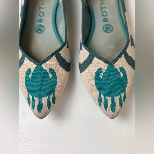 ROTHY'S Moroccan The Point Flats Retired Size 9 - Image 6