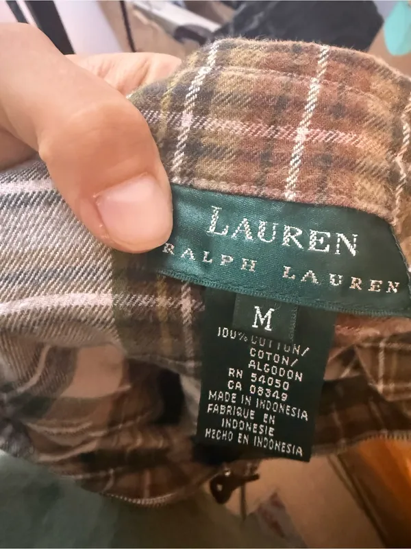 Lauren Ralph Lauren Vintage Plaid Full Zip Shacket - Image 3