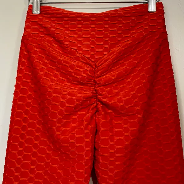 Women’s Butt Lifting Yoga Activewear Pants Leggings Red NWT - Image 7