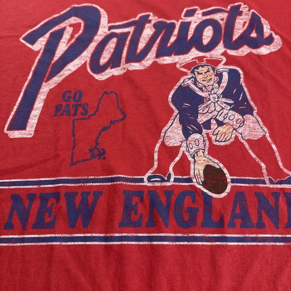 New England Patriots Racer Red T-Shirt Women's Medium Sportswear Fan Football - Image 2