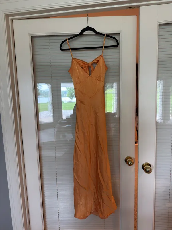 Bardot Malinda Slip Dress Tangerine - Image 4