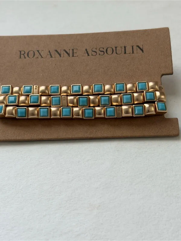 NWOT Roxanne assoulin three bracelets set Gold - Image 4