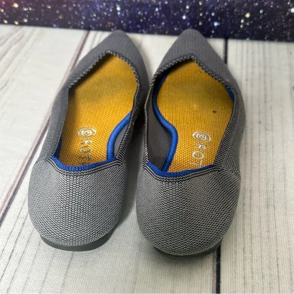 ROTHY'S The Point Flats Birdseye Knit Comfort Casual Fashion Shoes Women's Sz 9‎ - Image 4