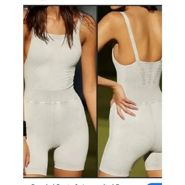 Free People Good Karma Runsie Ice Grey Women’s XS/Small - Image 2