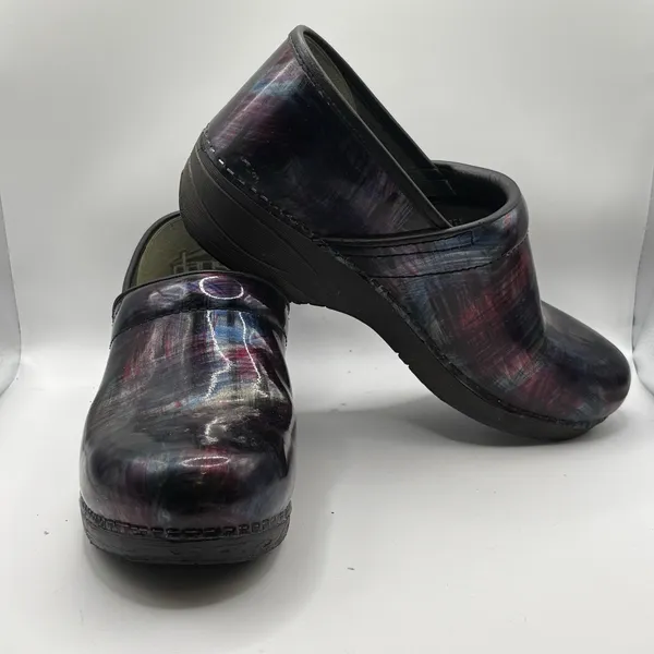 Dansko XP 2.0 Size 40 (9.5-10) Purple Blue Brushed Leather Comfort Shoes Nurse - Image 5
