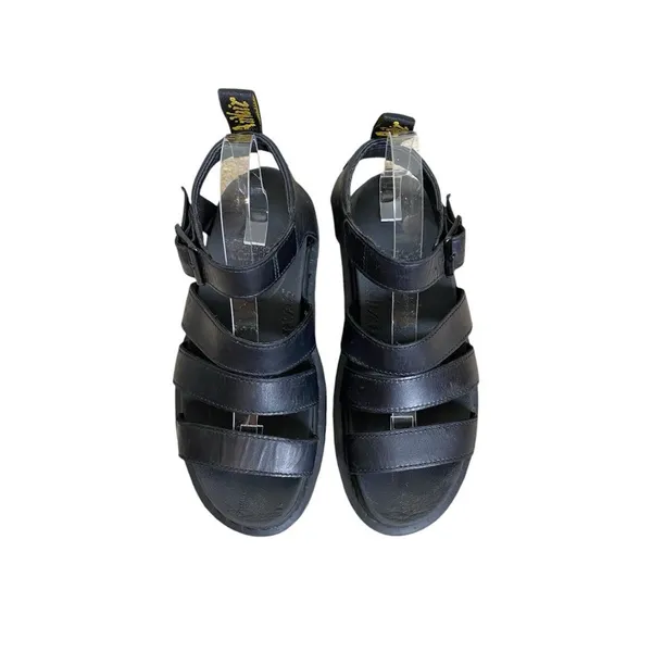 Dr. Martens Blaire Brando Black Leather Platform Strappy Chunky Sandals Size 7 - Image 5