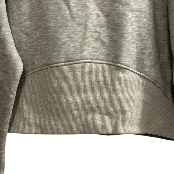 Women's M Gray Half Zip Pullover‎ Sweatshirt Kangaroo Pocket Size M - Image 10