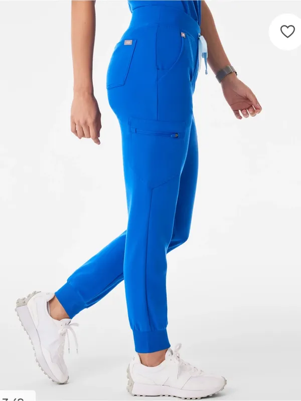 Figs Zamora Joggers Scrub Pants in Royal Blue Size Small - Image 2