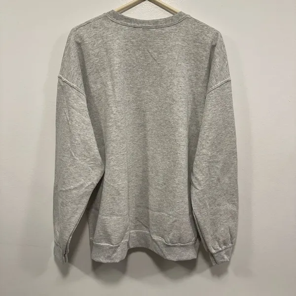 Detroit Lions sweater!! NFL Gray Sweatshirt with blue sequin glitter lions logo! - Image 5