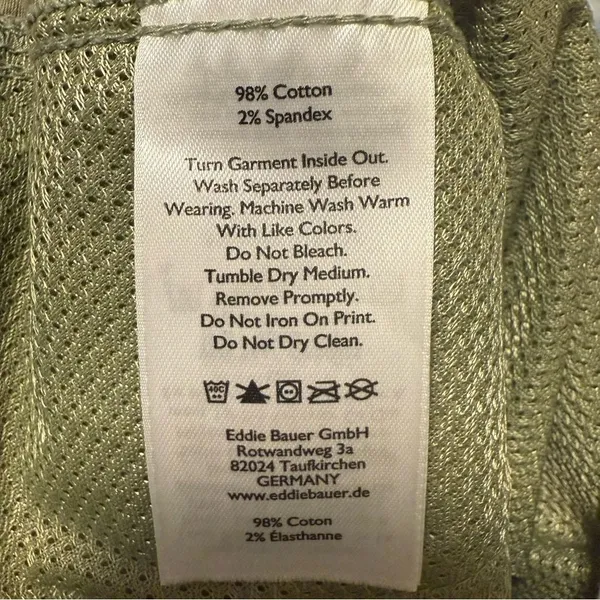 Eddie Bauer Womens 10 Green Hiking Short Drawstring Utility Gorpcore Outdoor‎ - Image 9