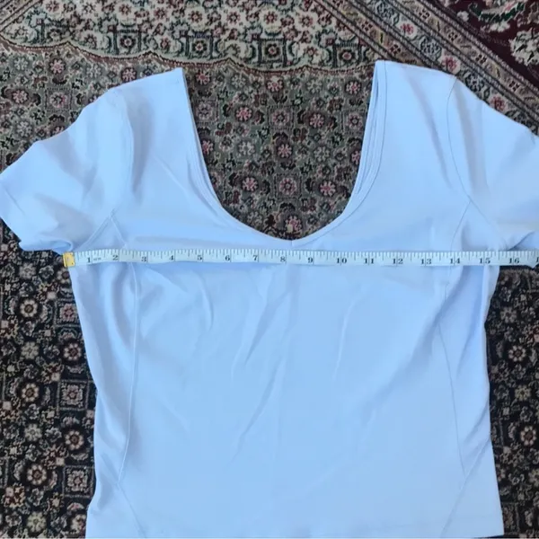 Lululemon align short sleeve blue top - Image 4