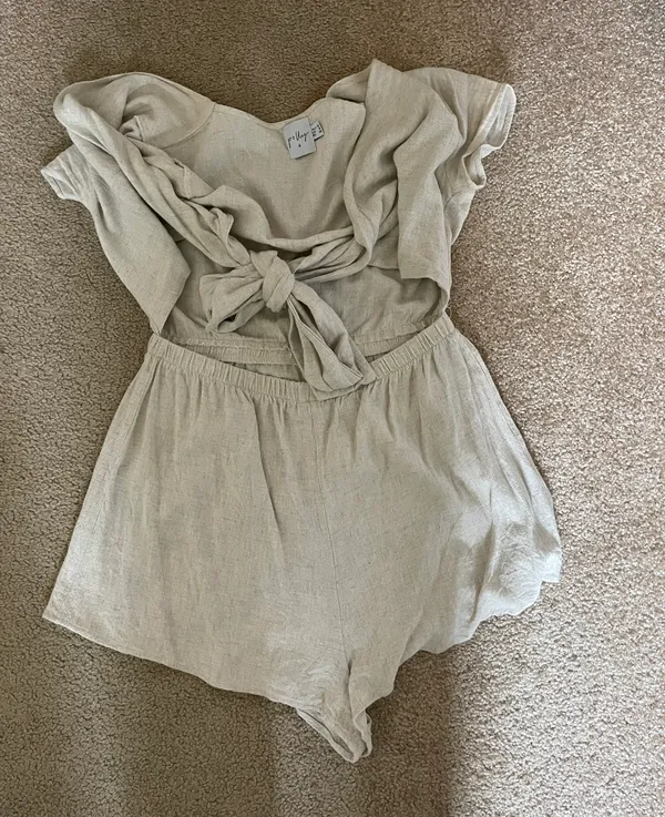 Princess Polly Ragnar Tie Front Romper - Image 4