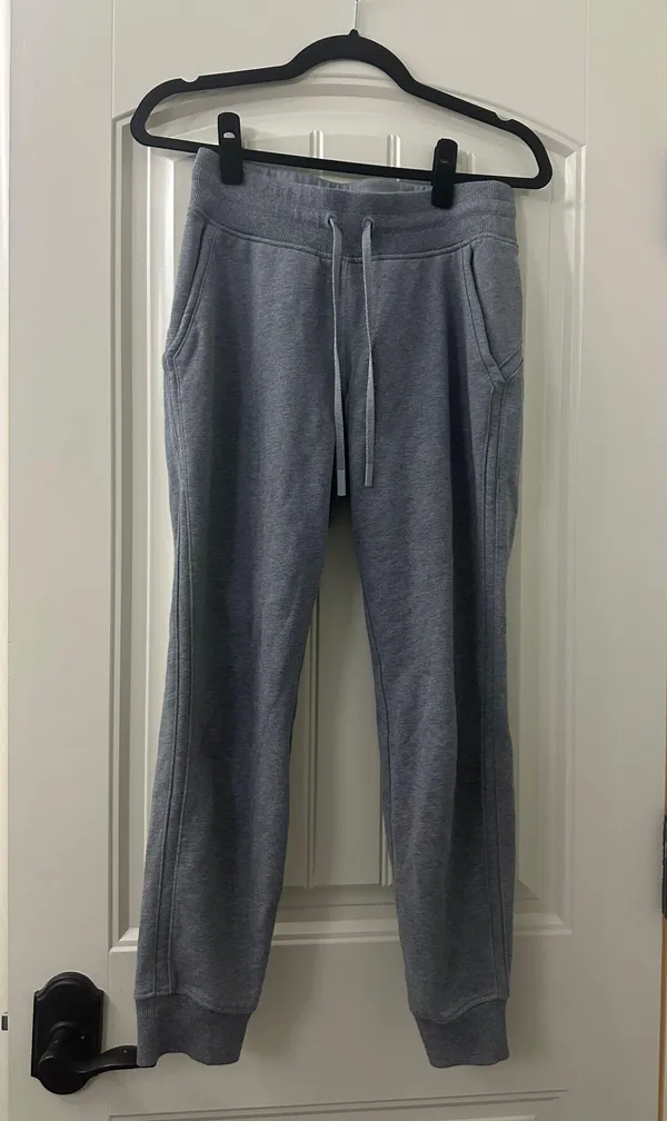 Warm Down Jogger In Heather Core Medium Grey Size 6 - Image 3