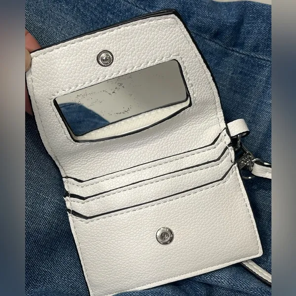 STEVE MADDEN Credit Card/ID Wallet with Wrist Strap White-OS - Image 6