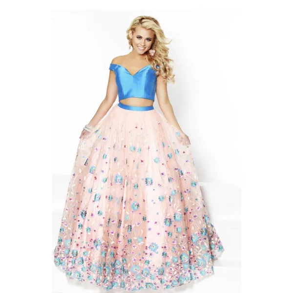 2 Cute By‎ J Micheals Long Floor Length High Waist Formal Prom Skirt Size 2 - Image 7