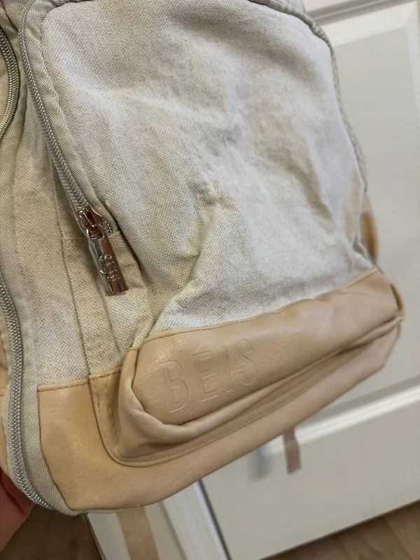 BEIS The Backpack in Beige - Image 4