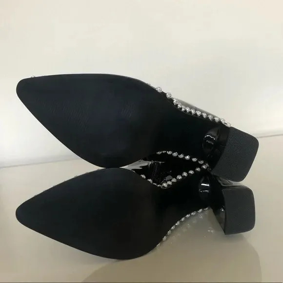 Steve Madden Edita Rhinestone Patent Boots - Image 4