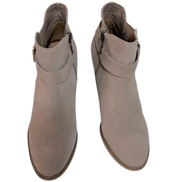 Blondo Natalia Suede Waterproof Ankle Boot Bootie Tan‎ Size 9.5 - Image 9