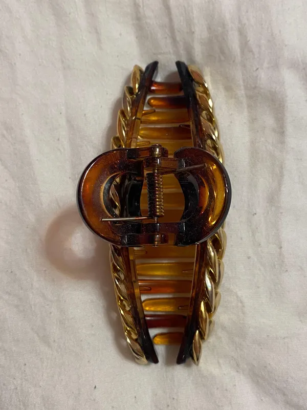 Brown And Gold Hair Clip - Image 2
