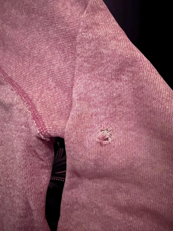 American Eagle Light Pink Zip-Up Hoodie Long Sleeve Lightweight Women’s Small - Image 6