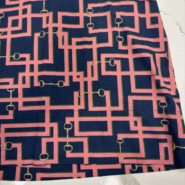 Holly Shae Design Dress Womens Size Large XL Pink Blue Short Shift Geometric - Image 5