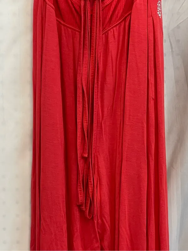 FP Movement by Free People Red Cutout Spaghetti-Strap Jumpsuit - Image 8