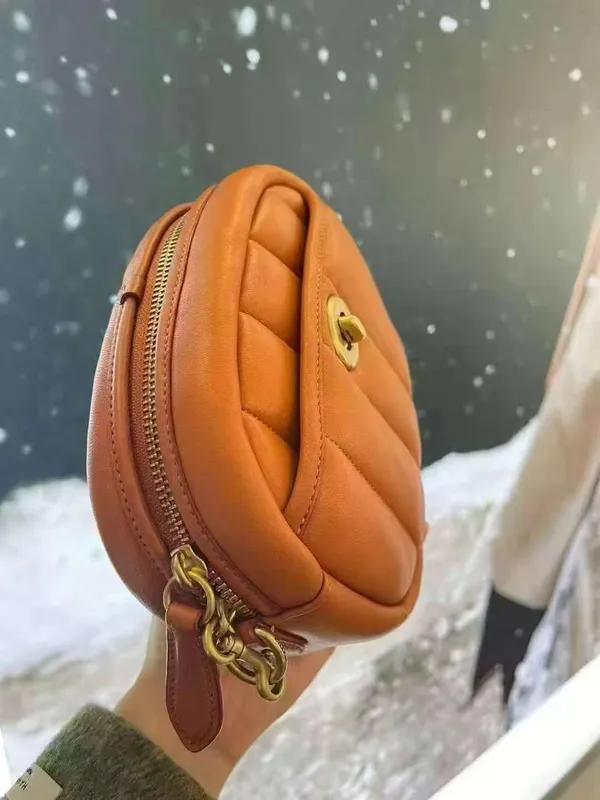 COACH C4814 Small Camera Bag Crossbody Quilted in Canyon Napa Leather $350 - Image 4