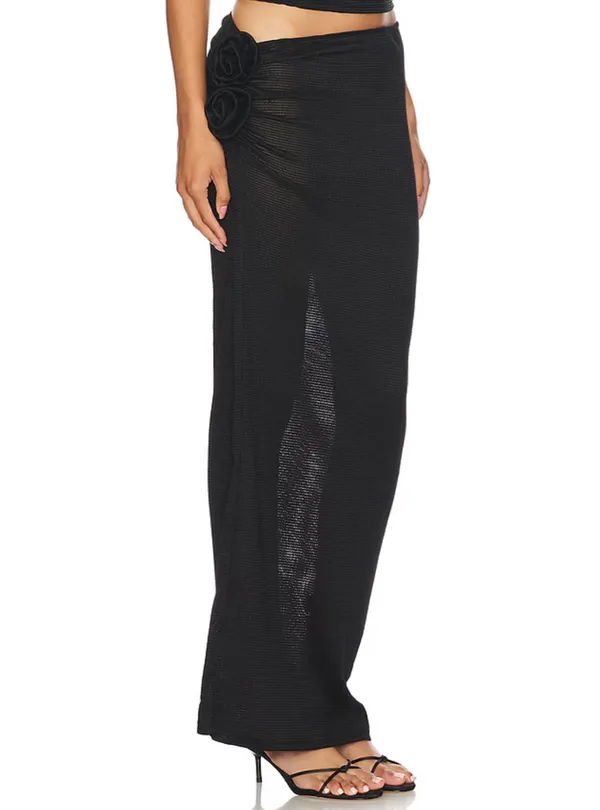 Lioness Soul Mate Maxi Skirt Black - Image 2