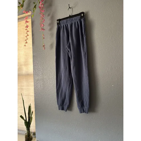 Nike Blue Fleece Jogger Sweatpants – Size XS - Image 5