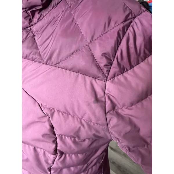 Lululemon 800 Fill Down Jacket Womens Small Hooded Purple Puffer Lightweight - Image 6
