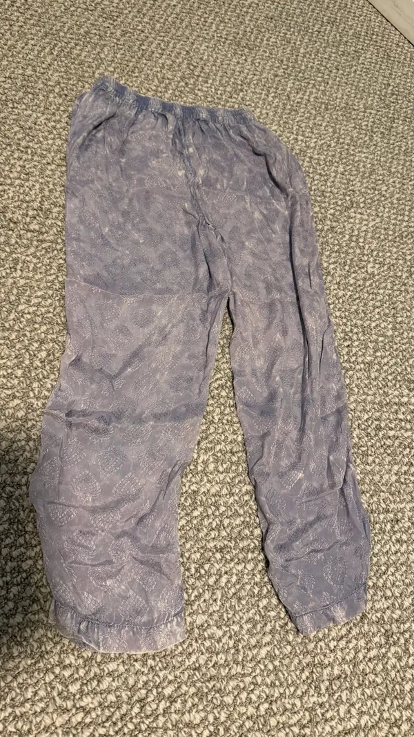 Lightweight Washed look Lilac Patterned Pull-On Pants Urban Outfitters XS - Image 2