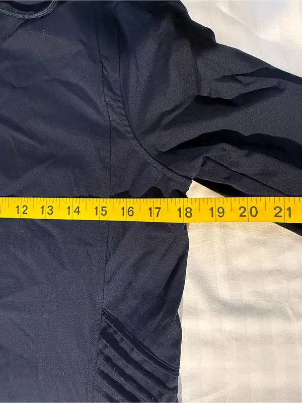 Chico's Navy Hooded Zip Jacket - Image 3