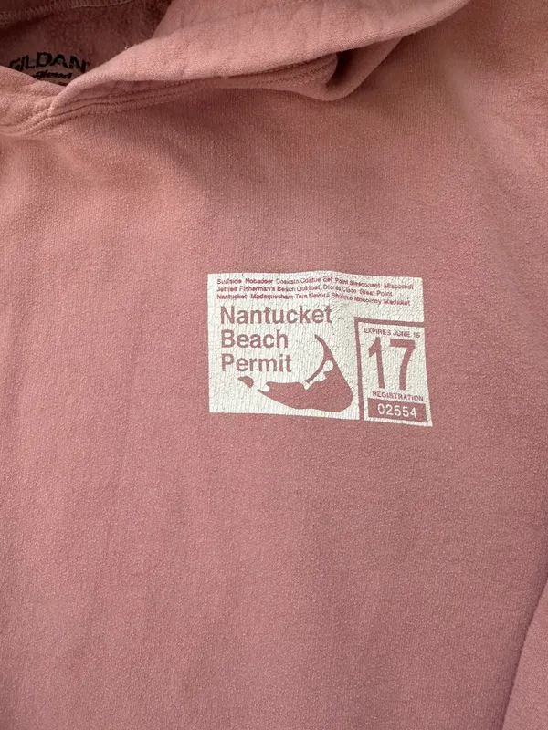 Nantucket Beach Hoodie Pink - Image 3