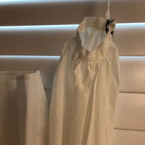Zara Trafaluc‎ Collection White Cotton Blouse - Image 5