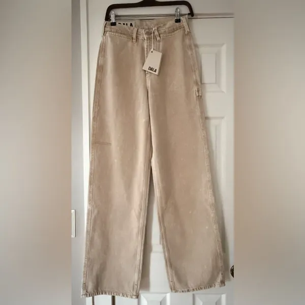 Dala Wide Leg Tan‎ Jeans Size 25 NWT - Image 3