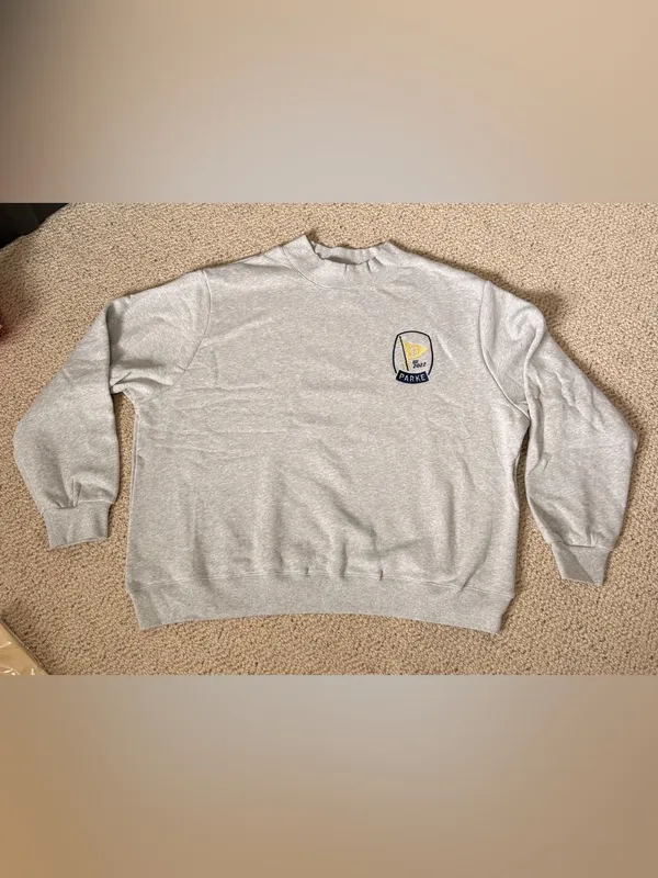 PARKE Limited Edition 3rd Birthday Sweatshirt XXL Gray‎ Oversized Mock Neck - Image 2