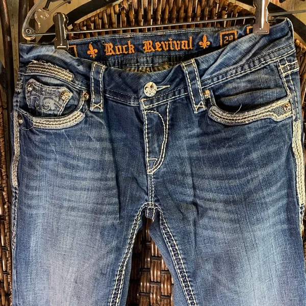 Rock Revival Jacklyn Boot Jeans Size 29 - Image 5
