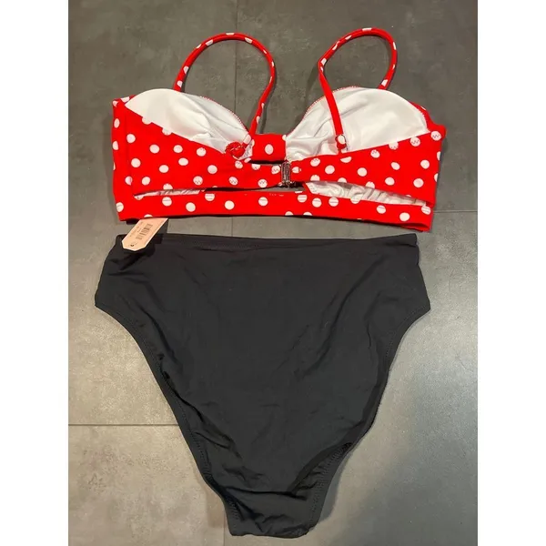 Red white and black two-piece swimwear size small‎ A-70 - Image 2