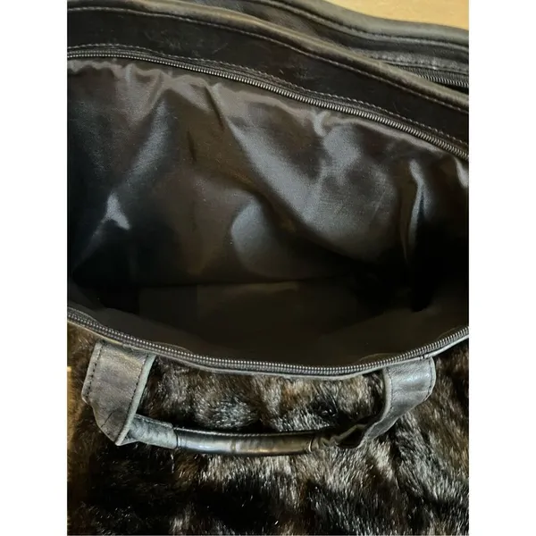 Tumi 9621D3 Alpha Black Leather Expandable Messenger shoulder Laptop - Image 5