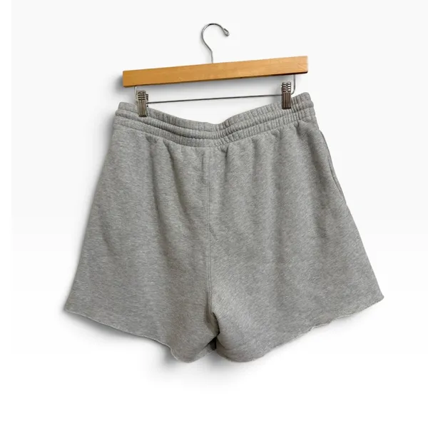 Aritzia Tna Cozy boyfriend sweatshort relaxed fit loungewear Gray women's Large - Image 7