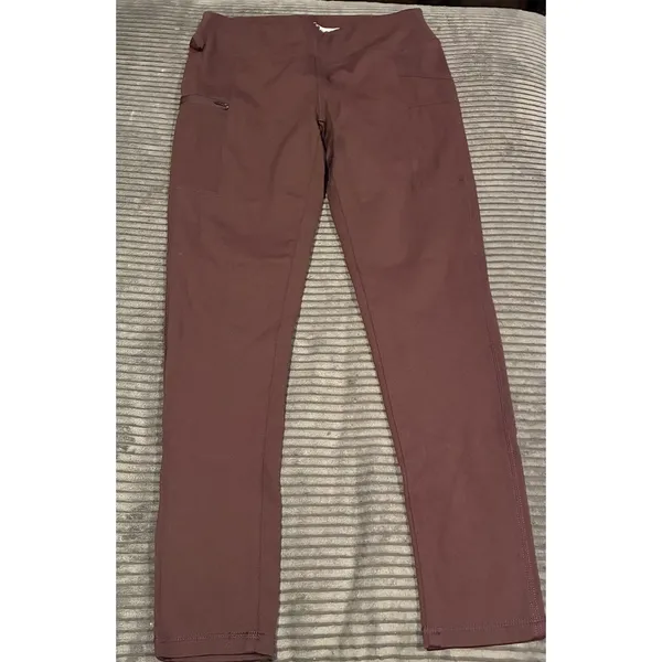 Carhartt Women's Force Fitted Lightweight Utility Leggings Brown Sz Small - Image 2