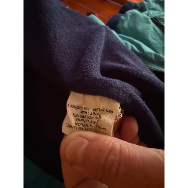 Vintage L.L. Bean Teal Bomber Jacket – Retro 90s Windbreaker‎ Zip Up Outerwear - Image 8