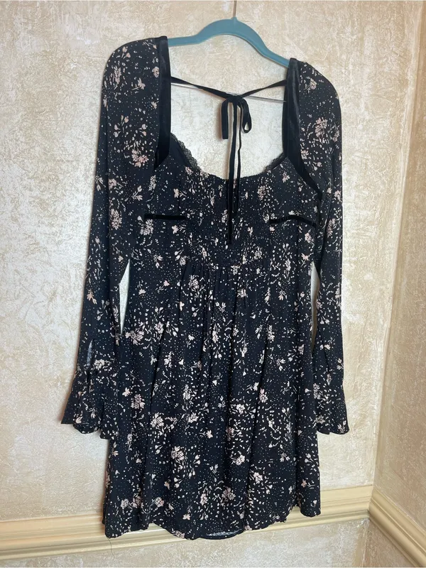 Free People Tess Mini Babydoll Dress Viscose CottageCore Country Village Sz M - Image 12