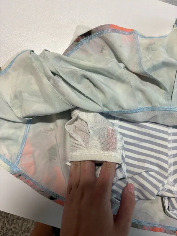 Vintage Lululemon Pleated Watercolor Skirt - Image 6