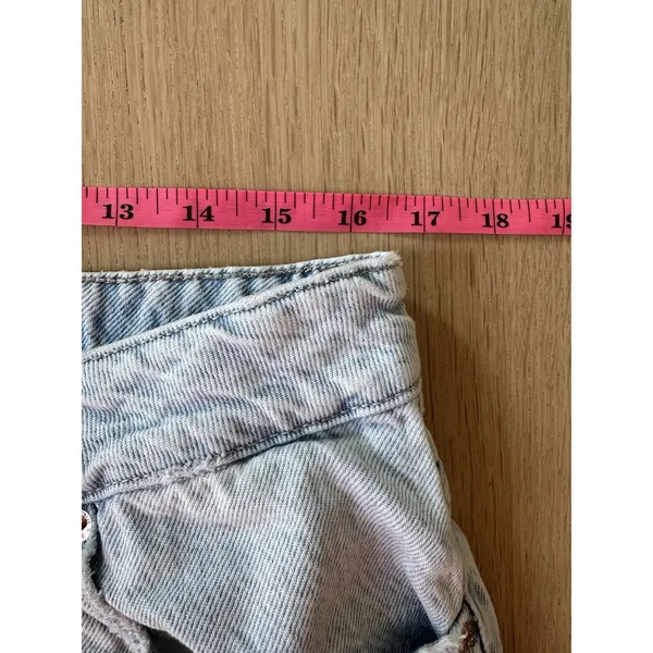 Garage Denim Festival Ripped Low Rise Cut Off Jean Short Size 13/ 31 2623 - Image 3