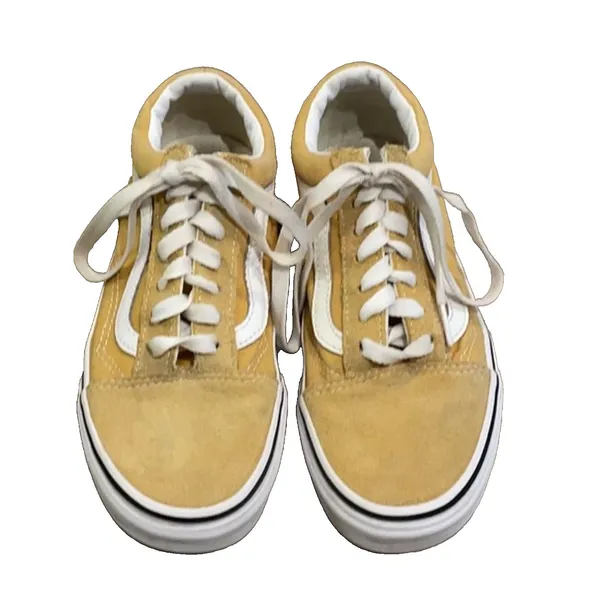 VANS Old Skool SK8 Yellow Suede Low Top Sneakers Unisex M 4 W 5.5 Skateboard - Image 3