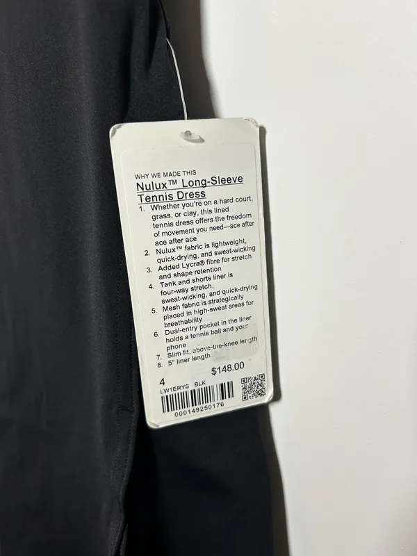 Lululemon size 4 Black Tennis Dress - Image 5